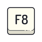 tecla f8 icon