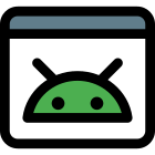 Default web browser of Android operating system icon