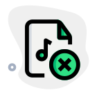 Error in playing the music for unknown format icon