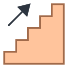 Treppe rauf icon