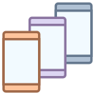 複数のスマートフォン icon