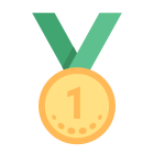 Medalha de primeiro lugar icon