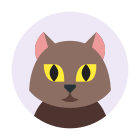 Photo de profil d'un chat icon