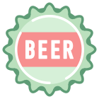 Kronkorken Bierflasche icon