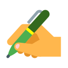Рука с ручкой icon