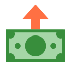 Geldtransfer zu initiieren icon