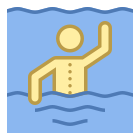 Vista natación de espalda icon