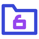 Unlock folder icon