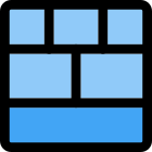 Bottom bar and upper tile section bar icon