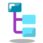 Организационная диаграмма с выделенным главным узлом icon