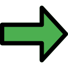 Forward arrow button icon