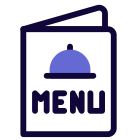 menu-alimentaire-externe-au-restaurant-avec-plats-principaux-restaurant-solid-tal-revivo icon
