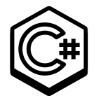 C afiado logotipo icon