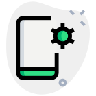 Mobile application internal setting for optimal results icon