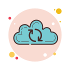 Sincronizzazione cloud icon