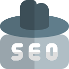 Incongnito mode for search engine optimization layout icon