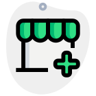 Pharmacy drug store isolated on a white background icon