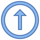 Arriba en círculo 2 icon
