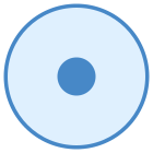 Cercle avec point icon