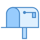 Открытый почтовый ящик, флаг опущен icon