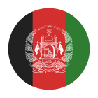 アフガニスタンの国旗の円 icon