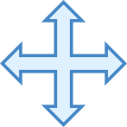 Redimensionner Quatre Directions icon