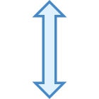 Vertikal skalieren icon