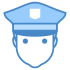 Policial masculino icon