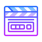 Clapperboard icon