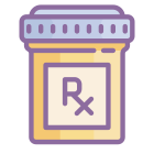 Verschreibungspflichtige Pillendose icon