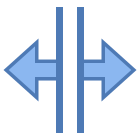 Fractionnement horizontal icon