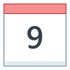 Calendar 9 icon