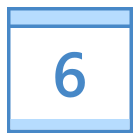 Calendar 6 icon