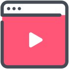 Transmitiendo video icon