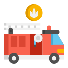 camion-de-pompiers-externe-services-d'urgence-flaticons-flat-flat-icons icon