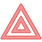 Avertissement de danger clignotant icon