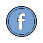 Facebook im Kreis icon