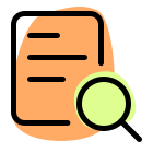 Search document from company digital file system icon