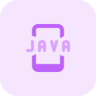 Java operating system on a cell phone icon