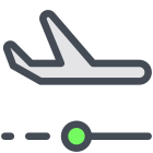 Vol avec 1 escale icon