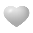 coração branco icon