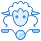 Sheep on Bike icon