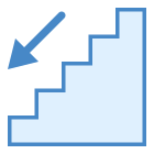 Treppe runter icon