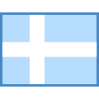 Bandera con cruz icon
