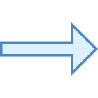 Pfeil: lang, rechts icon