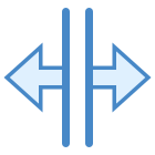 Horizontal teilen icon