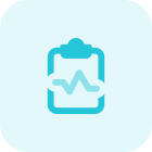 Complete cardio report being shared on a clipboard icon