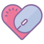 Coração com Mouse icon