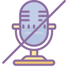 Pas de microphone icon