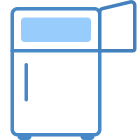 Fridge With Open Freezer icon